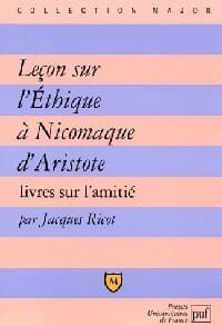 Leçon sur l'éthique à Nicomaque d'Aristote - Jacques Ricot