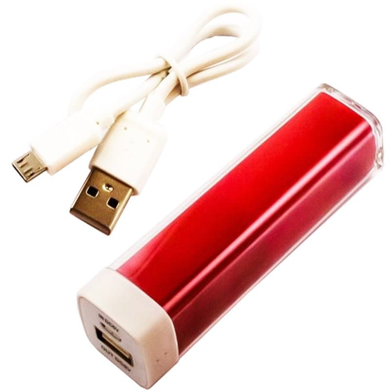 Batterie Powerbank Li-ion avec 2200mAh avec le boîtier rouge