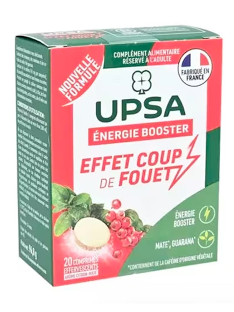 UPSA Énergie Booster Effet Coupe de Fouet 20 Comprimés Effervescents