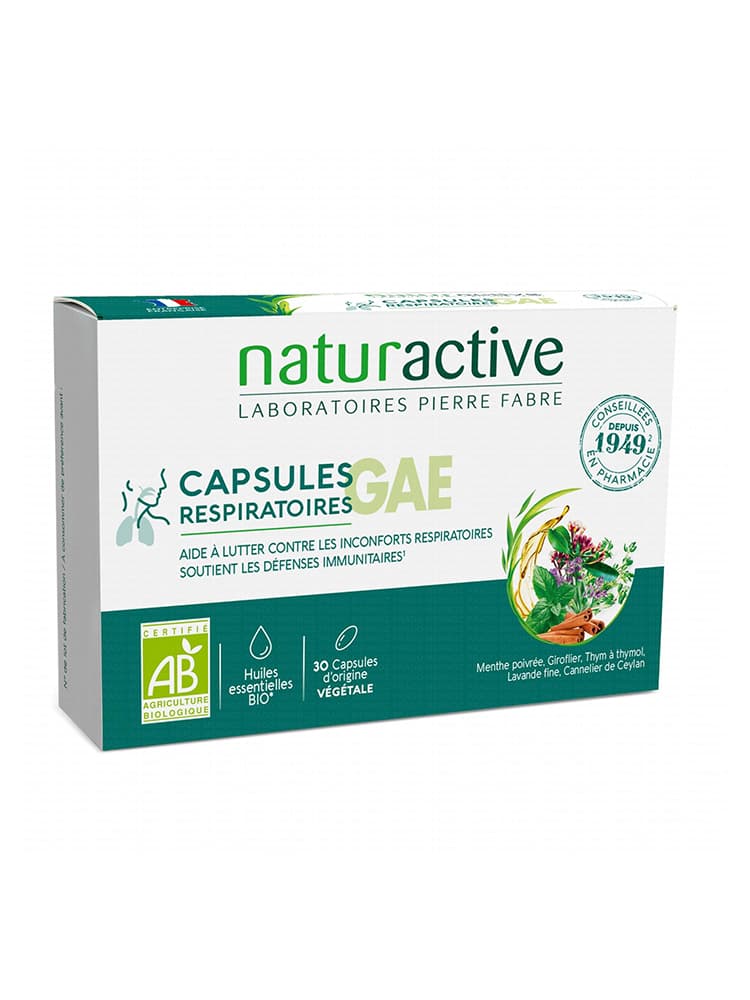 Naturactive Capsules Respiratoires Bio 30 Capsules Végétales